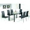 Black Glass Dining Tables 6 Chairs (Photo 24 of 25)