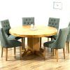 Solid Oak Dining Tables and 6 Chairs (Photo 17 of 25)