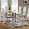 White Glass Dining Tables and Chairs (Photo 11 of 25)