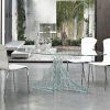 White Glass Dining Tables and Chairs (Photo 7 of 25)