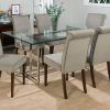 Glass and Oak Dining Tables and Chairs (Photo 8 of 25)