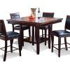 Jaxon Grey 5 Piece Extension Counter Sets With Wood Stools (Photo 23 of 25)