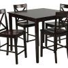 Jaxon Grey 7 Piece Rectangle Extension Dining Sets With Uph Chairs (Photo 24 of 25)