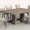 Jaxon Grey 7 Piece Rectangle Extension Dining Sets With Uph Chairs (Photo 4 of 25)