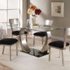 Round Black Glass Dining Tables and Chairs (Photo 19 of 25)
