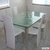 Glass Dining Tables and Leather Chairs (Photo 18 of 25)
