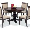Caira Black 5 Piece Round Dining Sets With Upholstered Side Chairs (Photo 23 of 25)