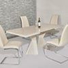 Cream Gloss Dining Tables and Chairs (Photo 13 of 25)