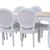 White Dining Tables and 6 Chairs (Photo 6 of 25)