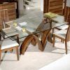 Round Glass Dining Tables With Oak Legs (Photo 13 of 25)