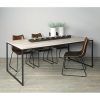 Dining Tables With Metal Legs Wood Top (Photo 15 of 25)