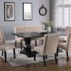 Jaxon Grey 6 Piece Rectangle Extension Dining Sets With Bench & Wood Chairs (Photo 25 of 25)