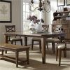 Craftsman 5 Piece Round Dining Sets With Uph Side Chairs (Photo 18 of 25)