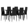 Black Glass Dining Tables 6 Chairs (Photo 18 of 25)