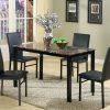Jaxon 5 Piece Round Dining Sets With Upholstered Chairs (Photo 16 of 25)