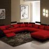 Red Black Sectional Sofas (Photo 2 of 10)