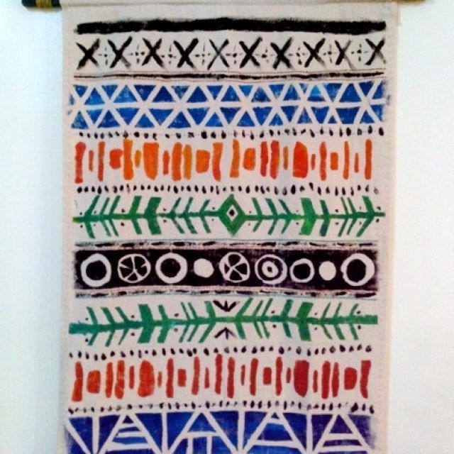 Top 15 of Aztec Fabric Wall Art