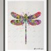 Dragonfly Painting Wall Art (Photo 8 of 25)