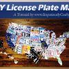 License Plate Map Wall Art (Photo 6 of 20)