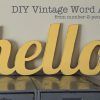 Wooden Word Art for Walls (Photo 8 of 20)