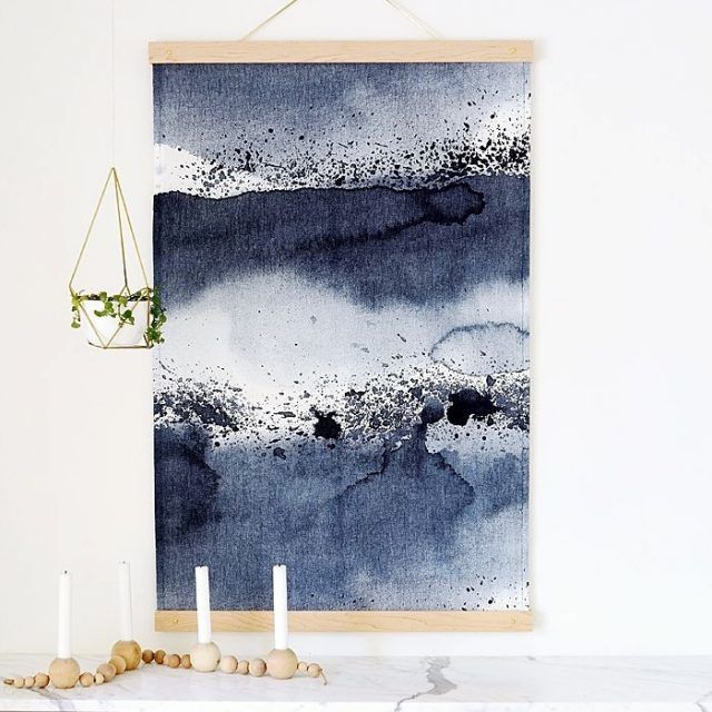 Top 15 of Blue Fabric Wall Art
