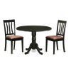 Caden 5 Piece Round Dining Sets With Upholstered Side Chairs (Photo 14 of 25)