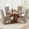 Round Oak Extendable Dining Tables and Chairs (Photo 17 of 25)