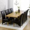 Solid Oak Dining Tables and 8 Chairs (Photo 13 of 25)