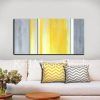 Yellow and Grey Abstract Wall Art (Photo 15 of 15)