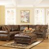 3Pc Bonded Leather Upholstered Wooden Sectional Sofas Brown (Photo 10 of 15)