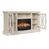 Fireplace Media Console Tv Stands With Weathered Finish (Photo 6 of 15)