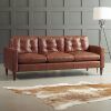 Florence Mid Century Modern Right Sectional Sofas Cognac Tan (Photo 6 of 15)
