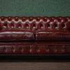Red Leather Chesterfield Chairs (Photo 11 of 20)