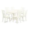 Craftsman 7 Piece Rectangle Extension Dining Sets With Uph Side Chairs (Photo 24 of 25)