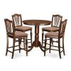 Jaxon Grey 5 Piece Round Extension Dining Sets With Upholstered Chairs (Photo 13 of 25)
