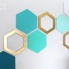 Geometric Shapes Wall Accents (Photo 5 of 15)