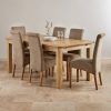 Oak Dining Tables and Fabric Chairs (Photo 19 of 25)