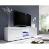 Contemporary Tv Stand In Dark Oak Or White Gloss Finish Modesto for Popular Modern White Gloss Tv Stands (Photo 7196 of 7825)
