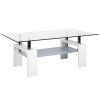 Clear Rectangle Center Coffee Tables (Photo 8 of 15)