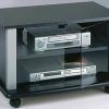 Tv Stands Fwith Tv Mount Silver/Black (Photo 8 of 15)