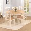 Round Oak Dining Tables and 4 Chairs (Photo 3 of 25)
