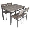Commodore-Singh Modern And Contemporary 5 Piece Breakfast Nook Dining Set pertaining to 5 Piece Breakfast Nook Dining Sets (Photo 7585 of 7825)