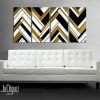 Black and Gold Abstract Wall Art (Photo 7 of 20)