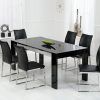 Black High Gloss Dining Tables and Chairs (Photo 11 of 25)