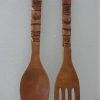 Wooden Fork and Spoon Wall Art (Photo 10 of 20)