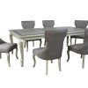 Craftsman 5 Piece Round Dining Sets With Uph Side Chairs (Photo 19 of 25)