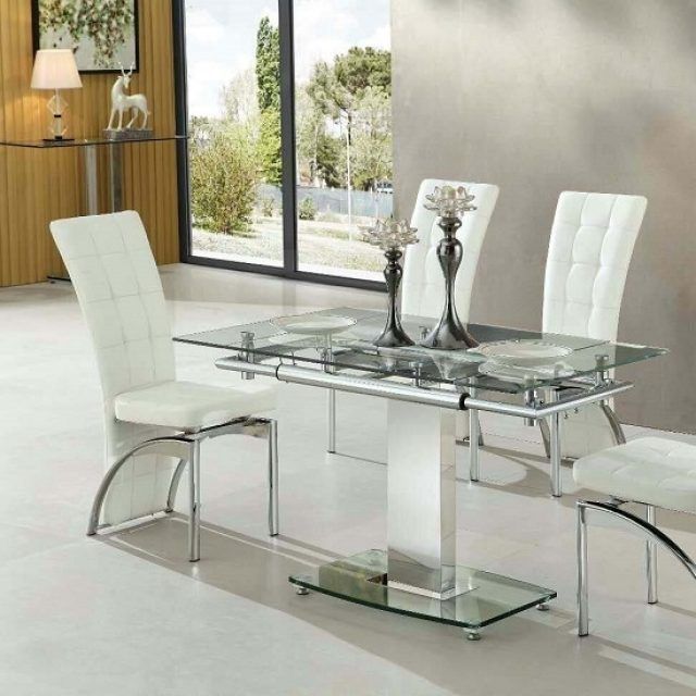 The 25 Best Collection of Glass Extending Dining Tables