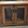 Oak Tv Stands With Glass Doors (Photo 5 of 20)