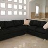 Black Fabric Sectional (Photo 10 of 15)