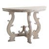 Hand Carved White Wash Console Tables (Photo 6 of 25)